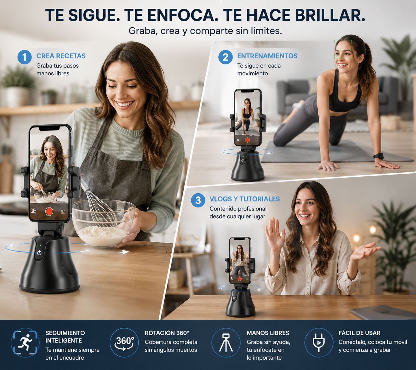 Soporte para móvil giratorio 360º