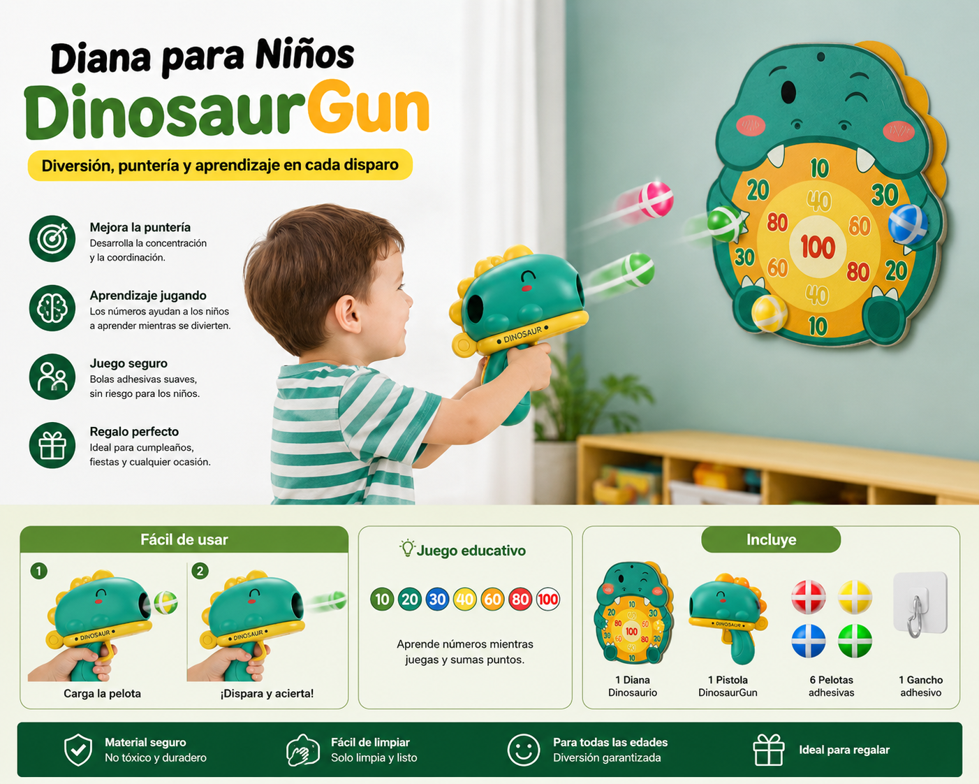 Diana para niños - DinosaurGun