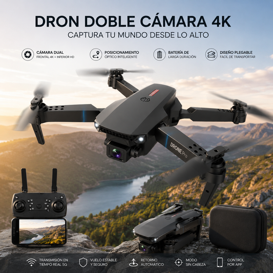 Dron Doble Cámara 4k