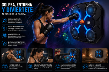 Maquina boxeo con música (4pads)