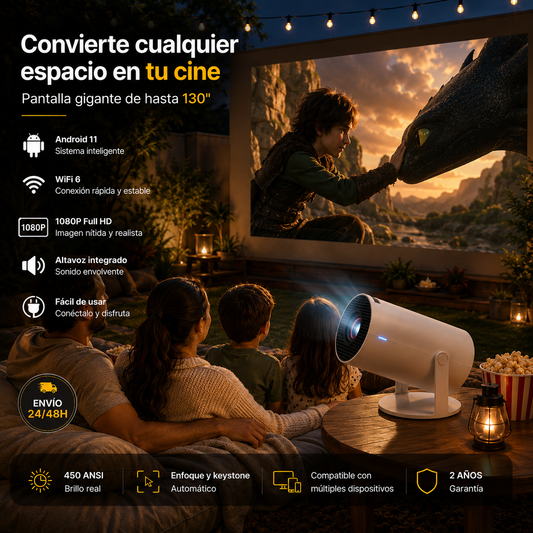 Mini Proyector portatil Android FullHD